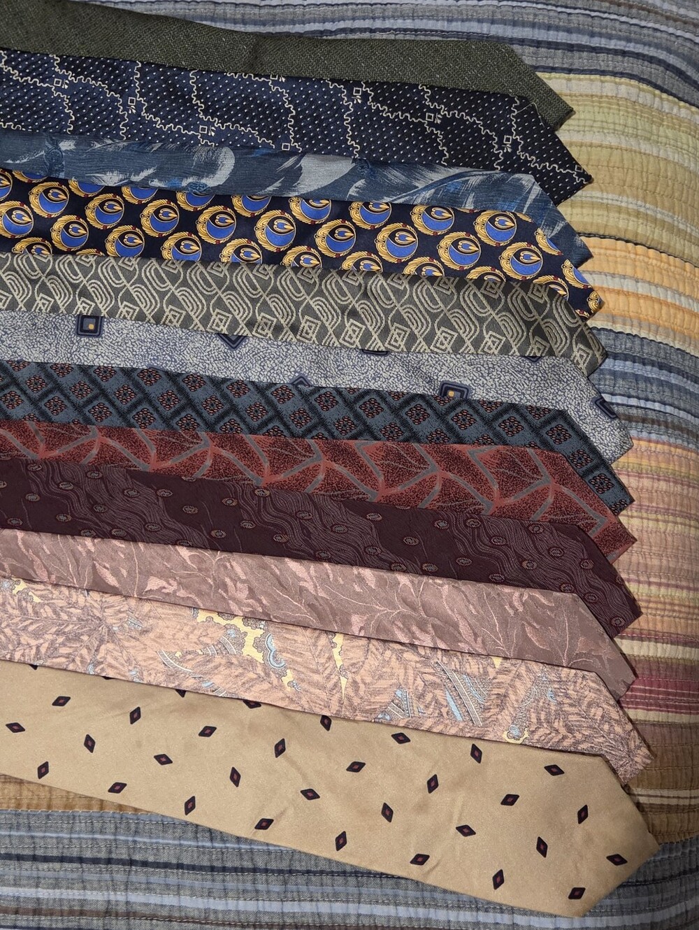 Designer Men's Silk Ties Fendi, Armani, Halston, Parsley 3/$30